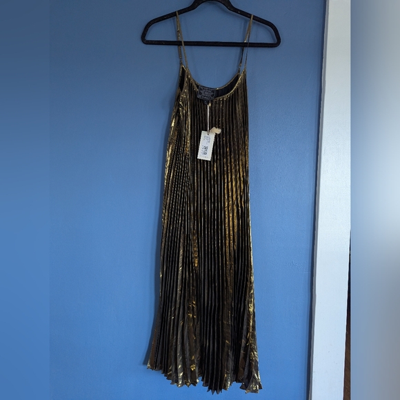 Johnny Was Golden Gem Pleated Midi Dress - Picture 9 of 14